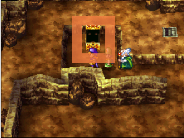 The locations of all the chests on this floor (4) | Dragon Quest IV