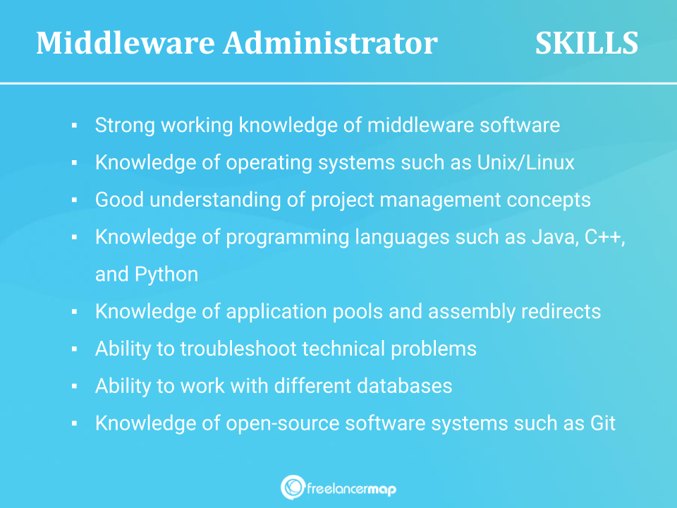 Skills Of A Middleware Administrator