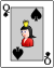 Playing card spade Q.svg