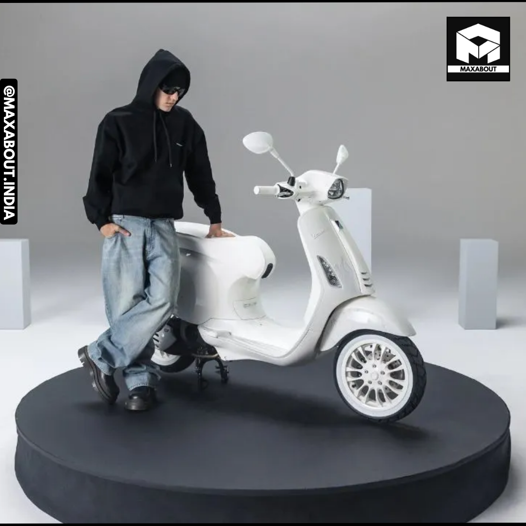 Exclusive: Vespa Collaborates with Justin Bieber to Unveil Limited Edition Scooter! - front