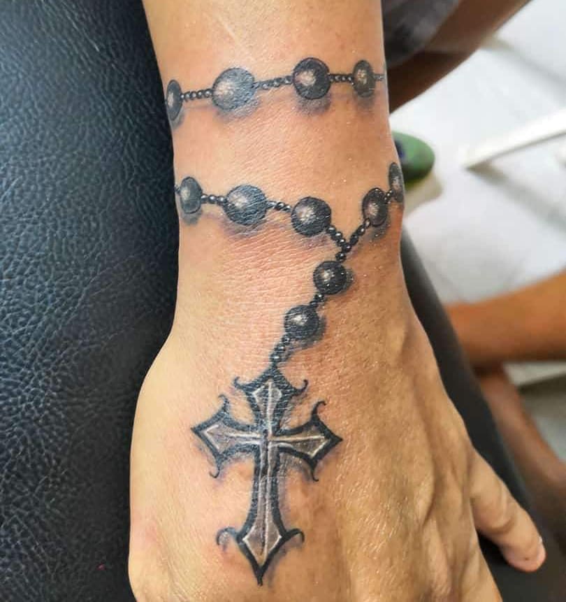rosary tattoo 