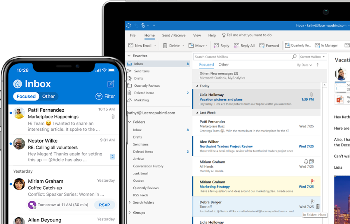 Microsoft Outlook User Interface