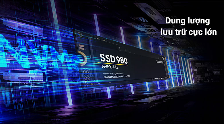 Ổ cứng gắn trong/ SSD Samsung 980 1TB M2 NVMe (MZ-V8V1T0BW) | Dung lượng lưu trữ cực lớn 