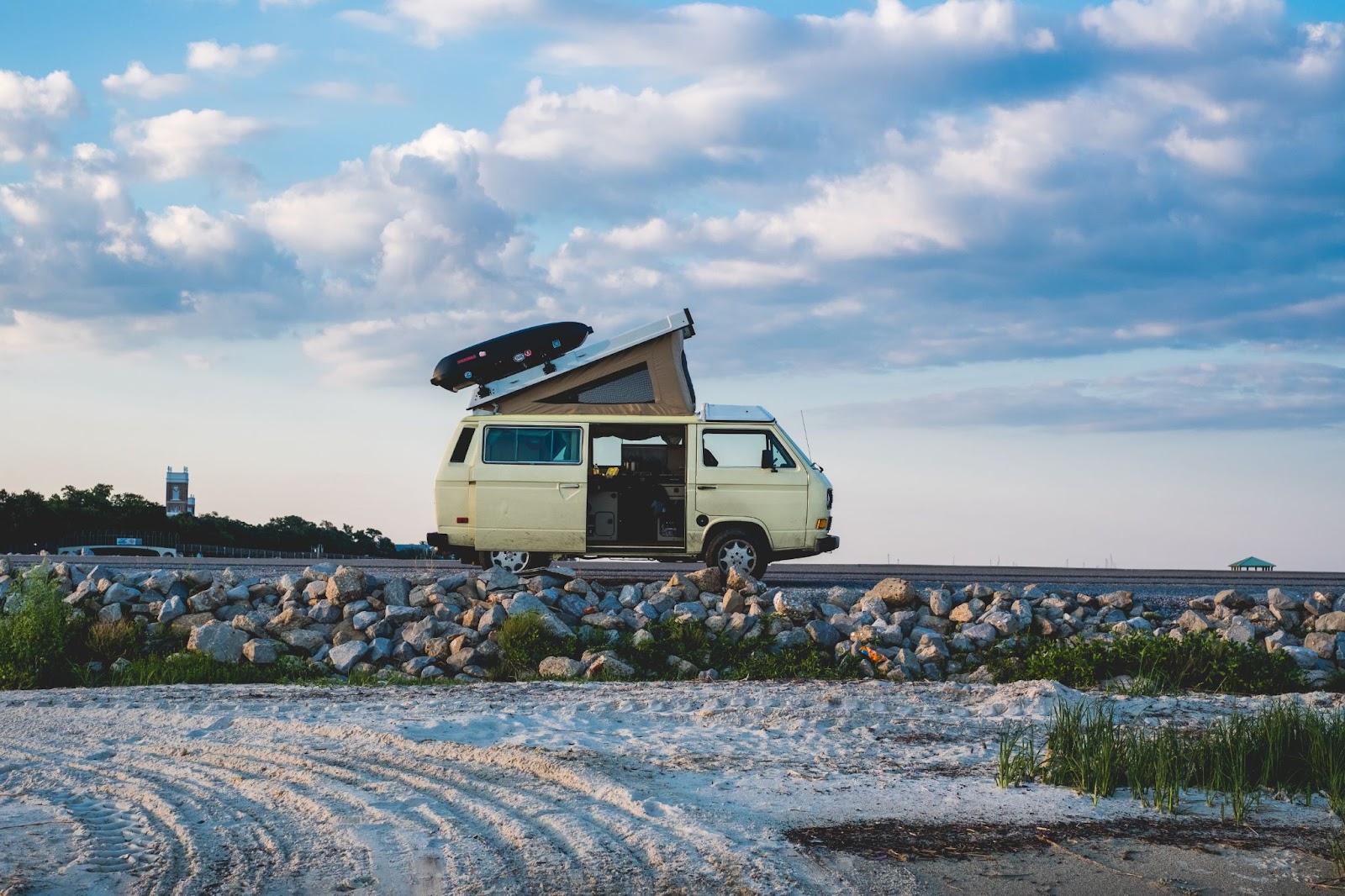 campervan on sand