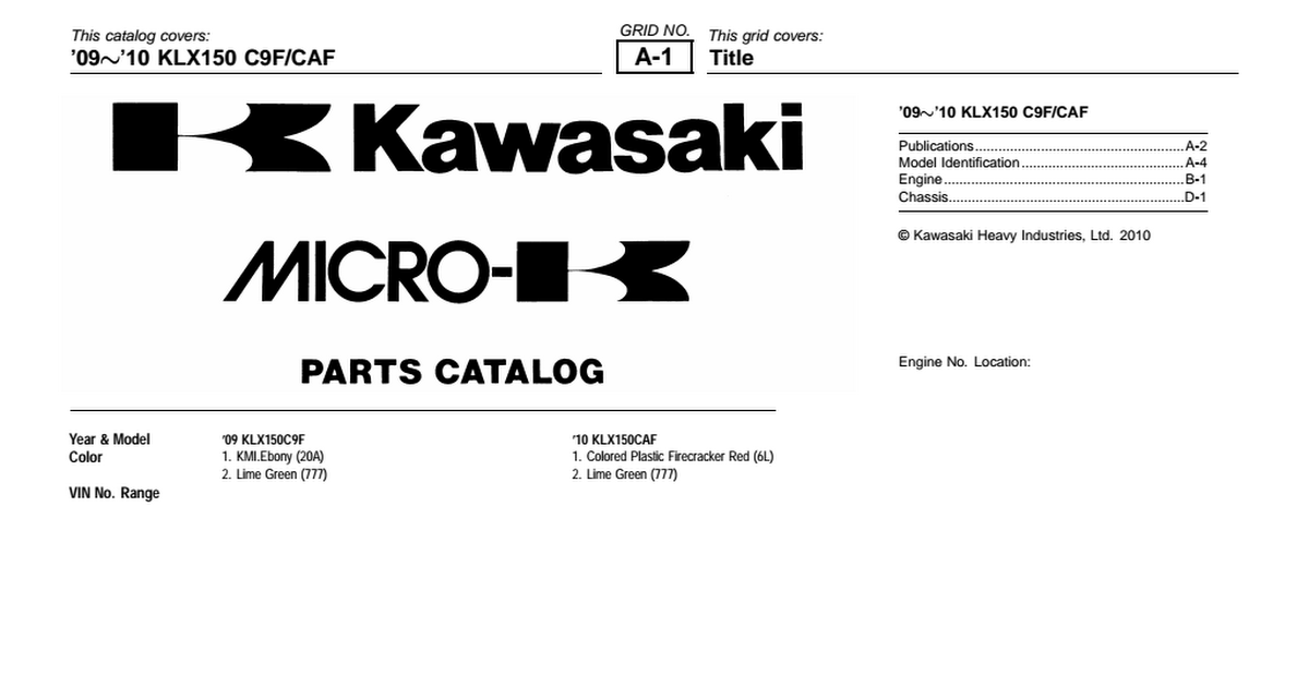 Katalog Sparepart Kawasaki Klx 150  1stmotorxstyle.org