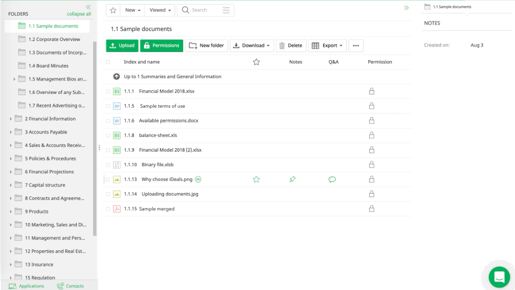 merging documents in a VDR