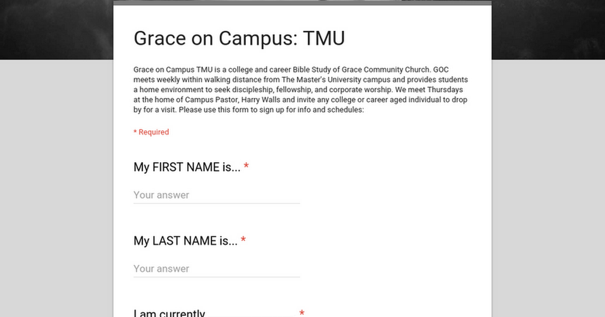 Grace on Campus TMU