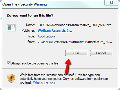 Run Mathematica Download Manager