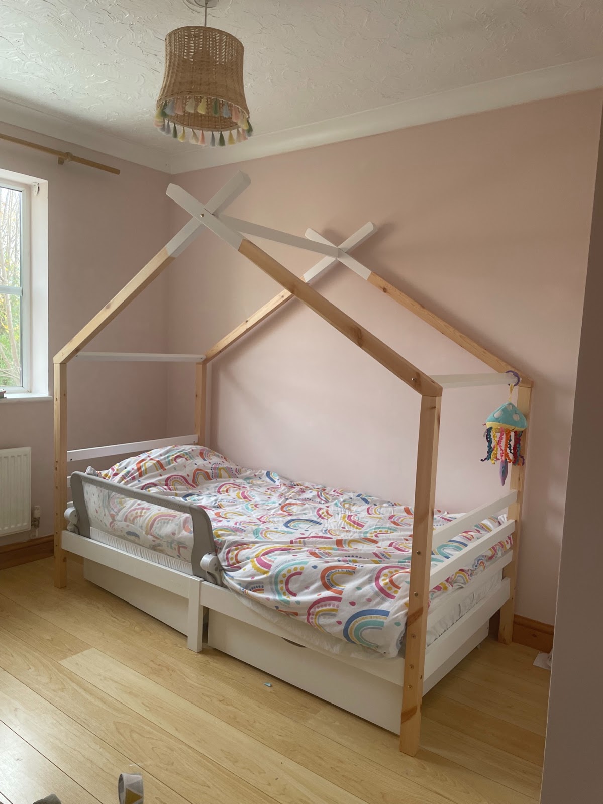 Girls bedroom painted in Lick paint pink 03. Lick paint review.