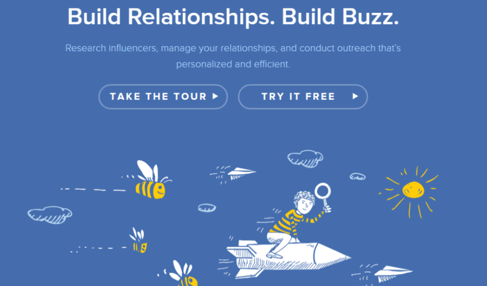Buzzstream home page