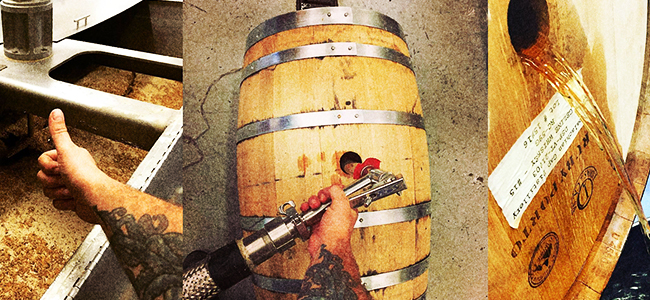 Appalachian Gap Distillery Vermont Whiskey Aging In A Wooden Barrel