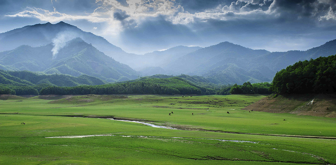 Vẻ đẹp yên bình ở Hồ Hòa Trung