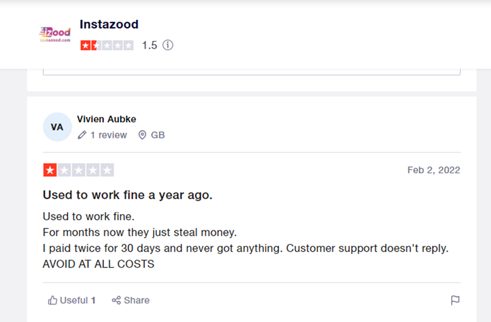 Instazood reviews