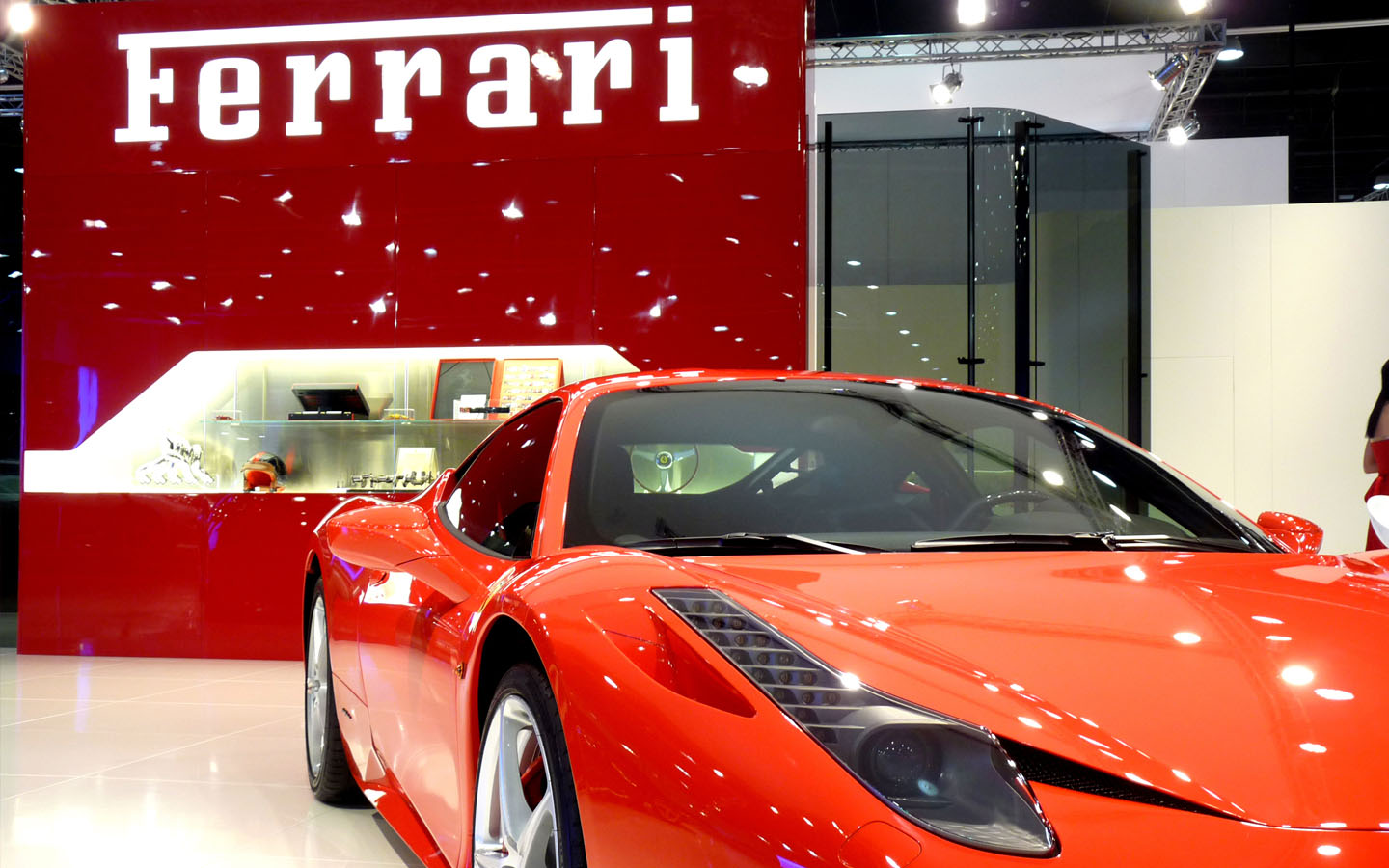 Ferrari showroom in Abu Dhabi