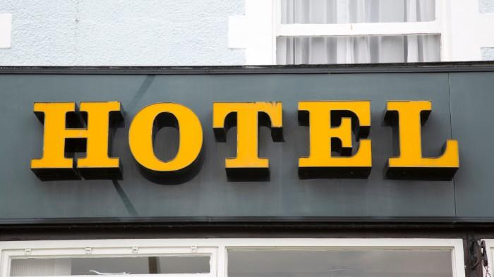 Hotel Sign in 'Serif'