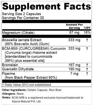 Golden Revive Plus supplement facts