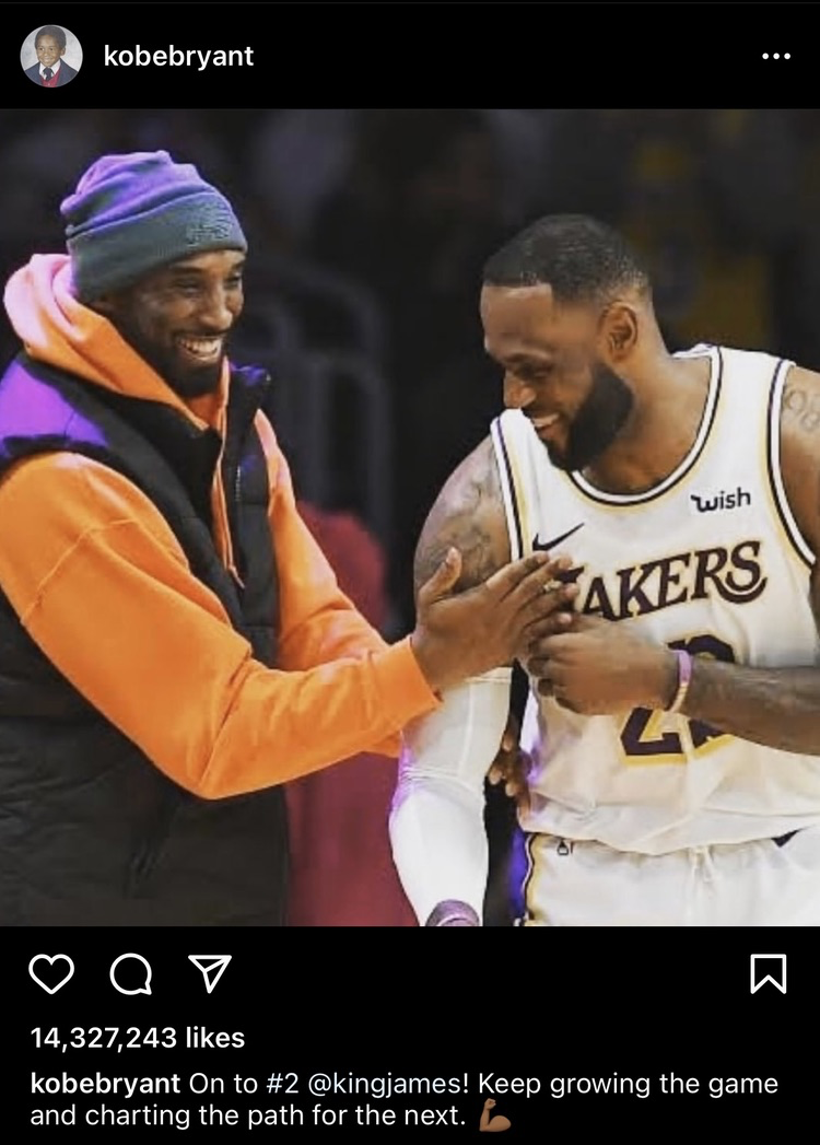 Kobe Bryant's most liked post