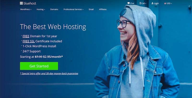 Servicios de alojamiento web baratos de Bluehost