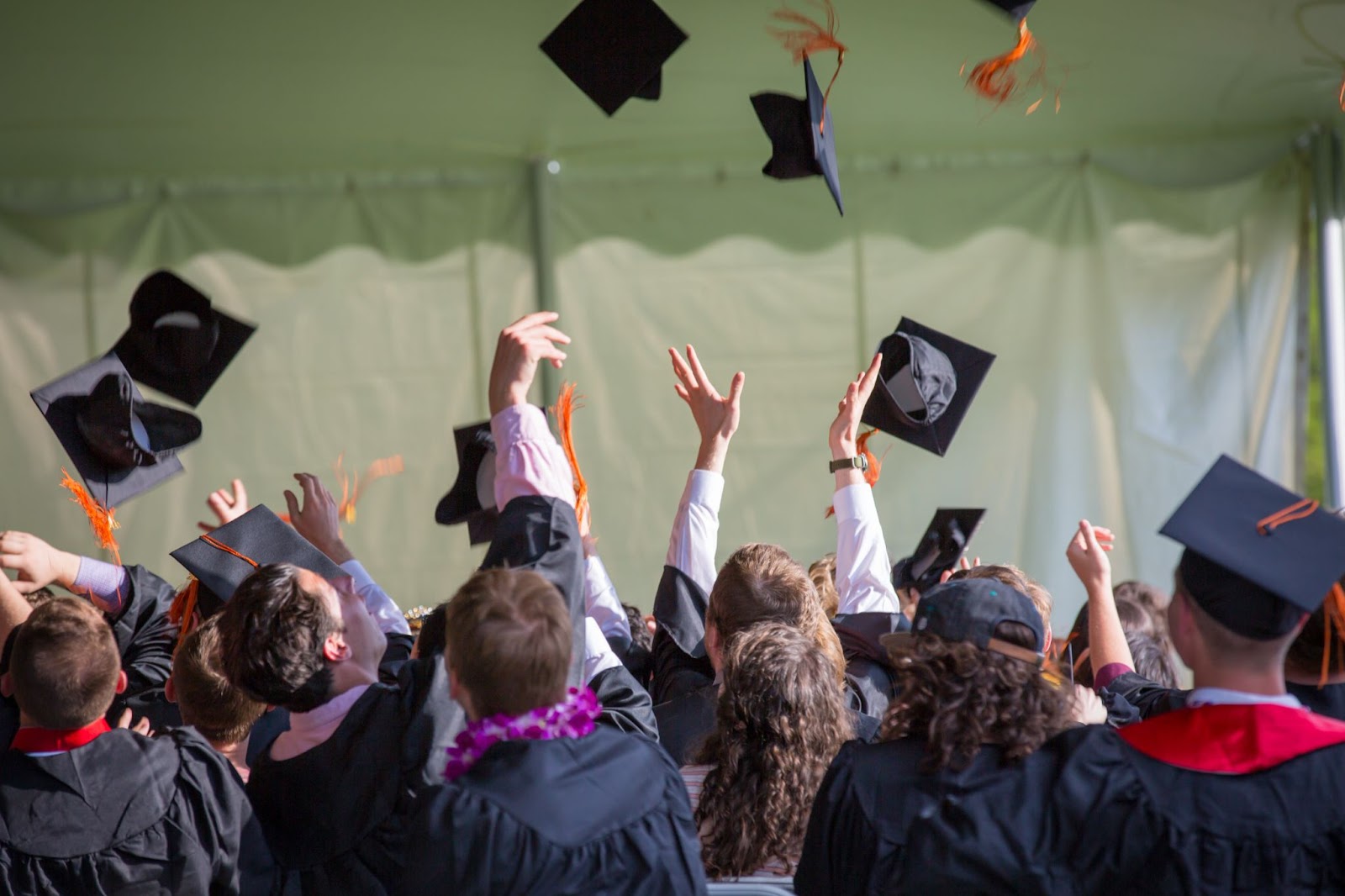 A picture of graduate students at convocation.