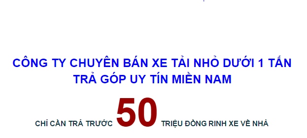 bán xe tải dongben 870 kg trả góp.PNG