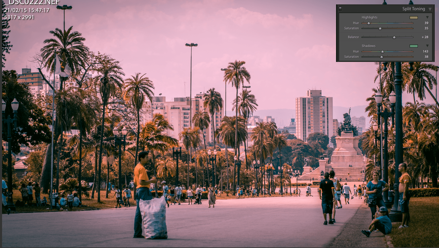 Lightroom cores e presets