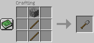How to create a stone shovel in Minecraft