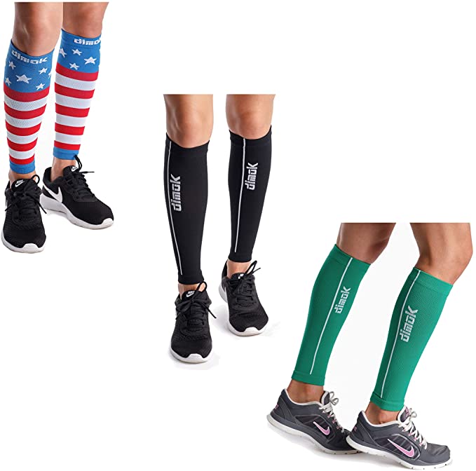 Calf Compression Sleeves Pair - Leg Compression Socks for Calves Shin Splint Muscle Pain Running Women Men Kids Best Gift for Runners