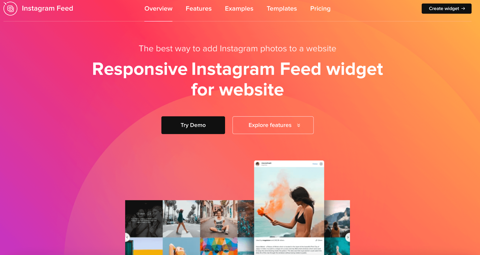 Best WordPress Instagram feed: Elfsight Instagram feed widget