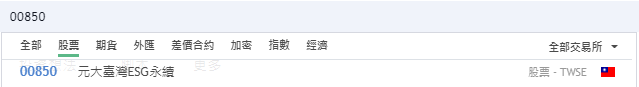元大00850股價即時走勢查詢