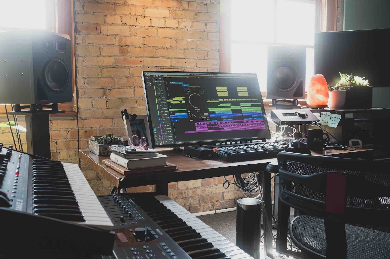 Home music studio setup