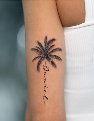 Little Palm Tree Tattoos