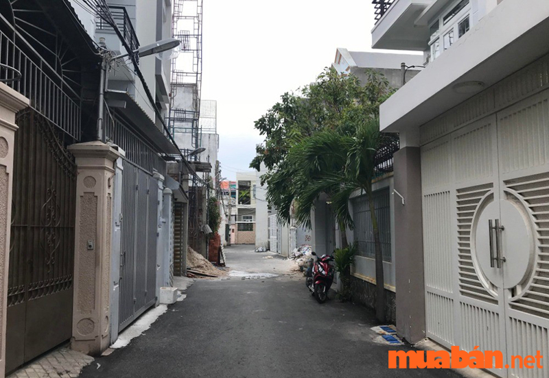 Nhà nằm trong các hẻm ngõ