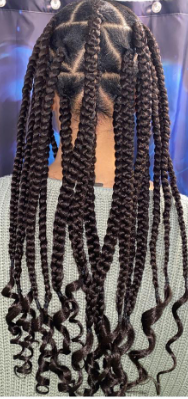 triangular parting braids