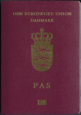 Danish passport cover