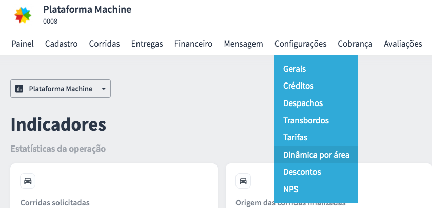 Plataforma da Machine