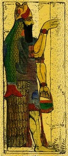 lu-apkallu - Representación neo-asiria de un pez-apkallu ó suhurmasû s IX AEC