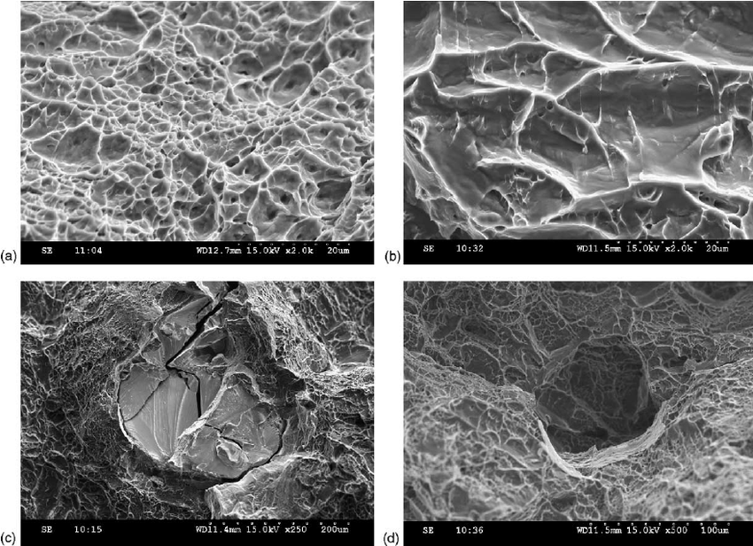 Image result for images of fracture of tungsten in tensile test