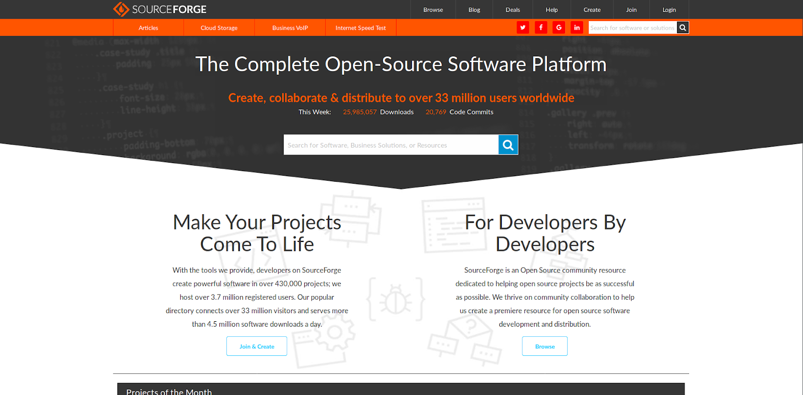 Tela SourceForge
