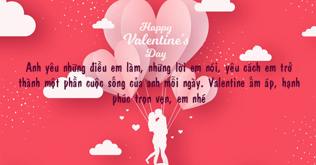 Lời chúc Valentine cho người yêu, vợ, chồng ngọt ngào, ý nghĩa