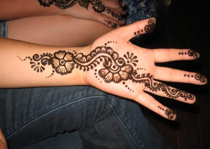 Gambar Henna Simple dan Mudah Di Buat