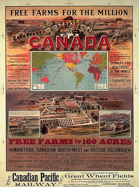 پوستر تبلیغاتی قدیمی مهاجرت به کانادا