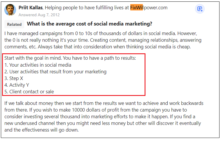 social media marketing cost social media manager outsource social media marketing in-house employee