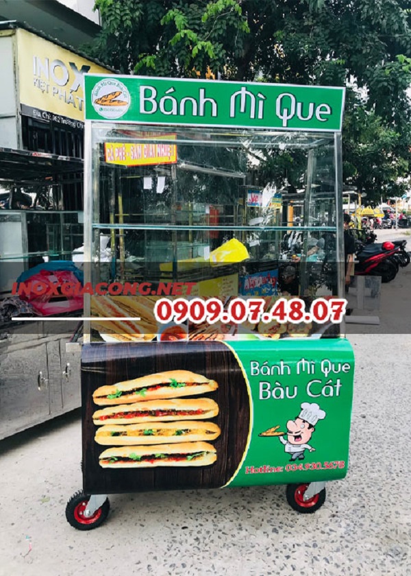 xe bán bánh mì di động