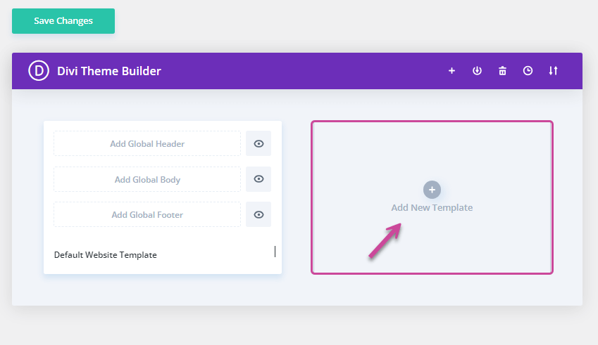 Add New Template in Divi Theme Builder