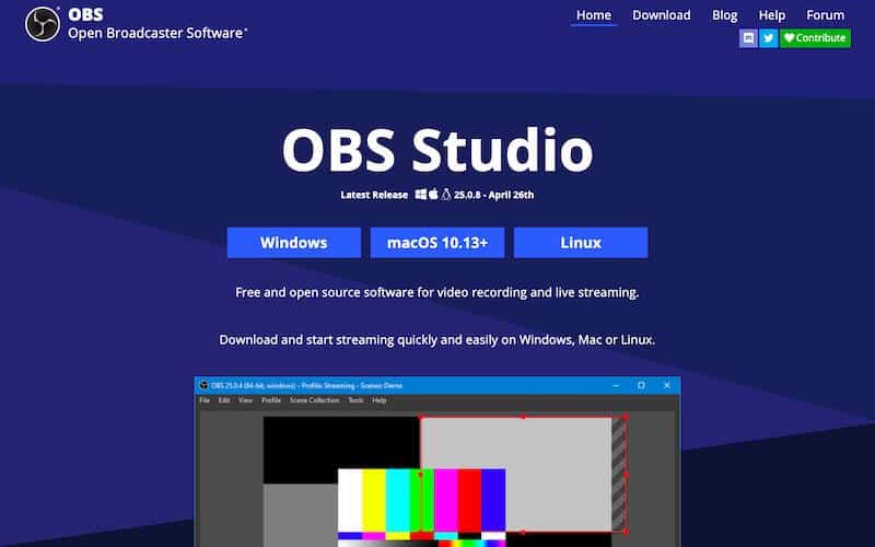 Plateforme de streaming multiplateforme OBS Studio