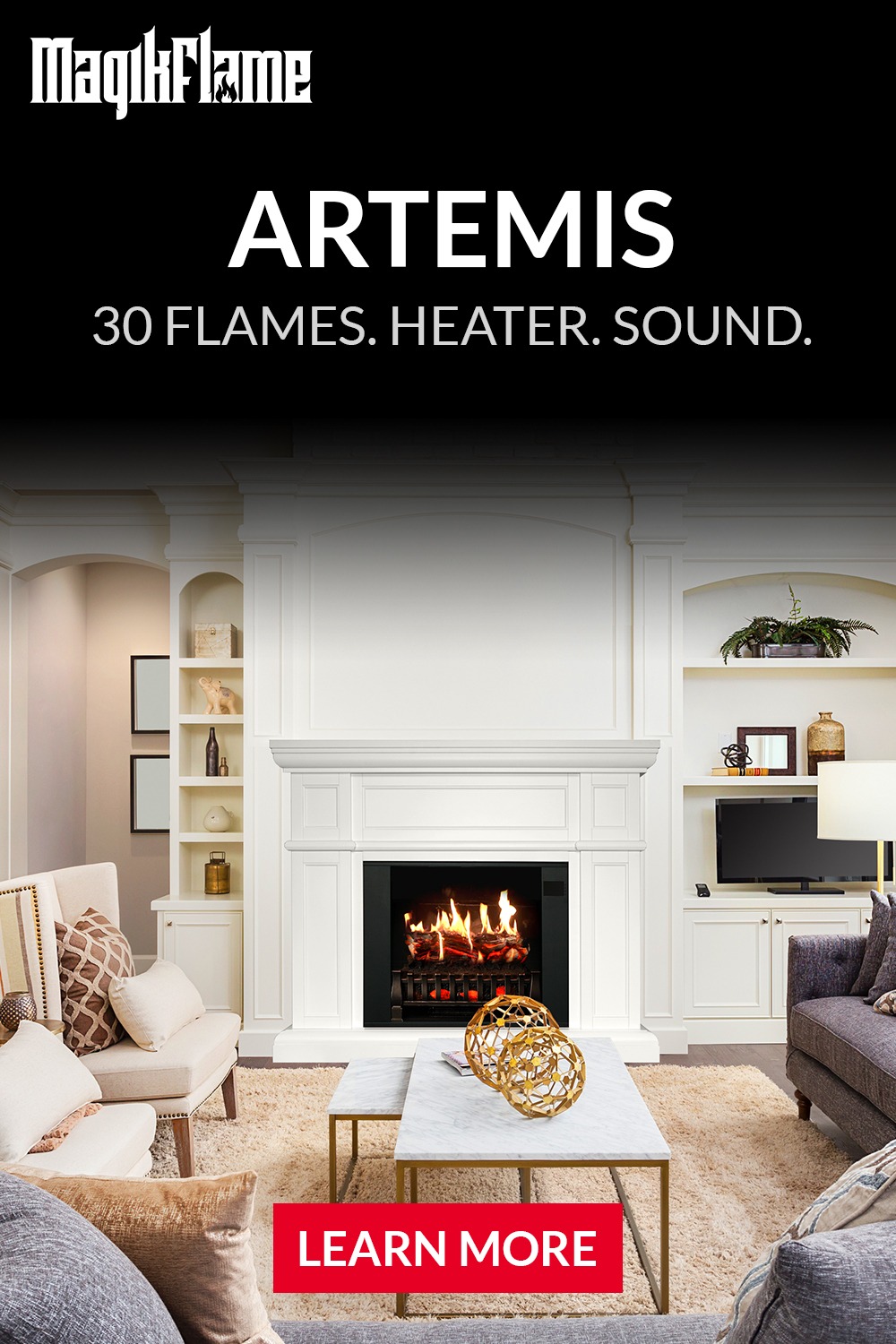 MagikFlame Artemis Fireplace