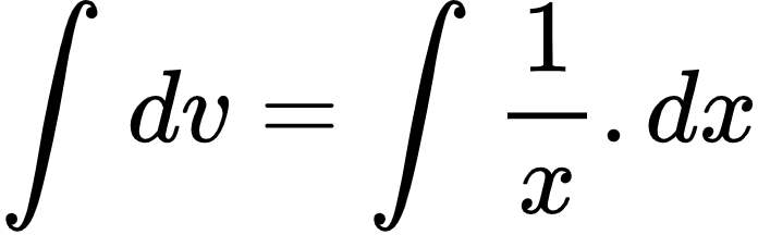 {"code":"\\begin{align*}\n{\\int_{}^{}dv}&={\\int_{}^{}\\frac{1}{x}.dx}\t\n\\end{align*}","font":{"size":10,"family":"Arial","color":"#000000"},"id":"4-0-1-0-0-1-1","type":"align*","ts":1603968848503,"cs":"ofFhn0e+8Jx4VF/H8b3Uog==","size":{"width":116,"height":36}}