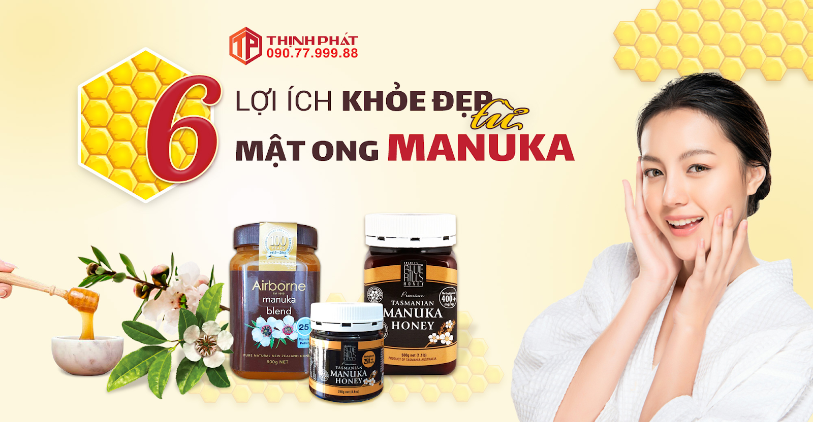 6 lợi ích trong chăm sóc sức khỏe và sắc đẹp của mật ong Manuka