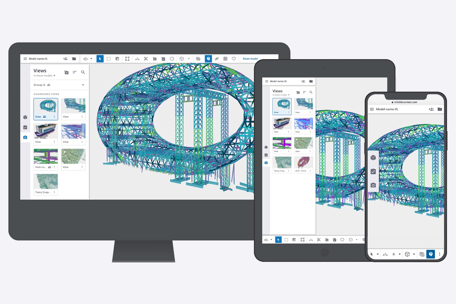 Accédez à vos projets via Trimble Connect sur plusieurs appareils