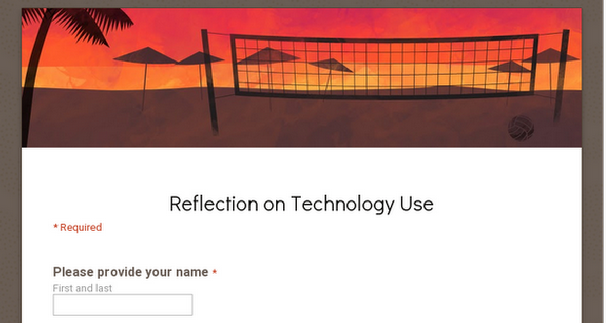 Reflection on Technology Use